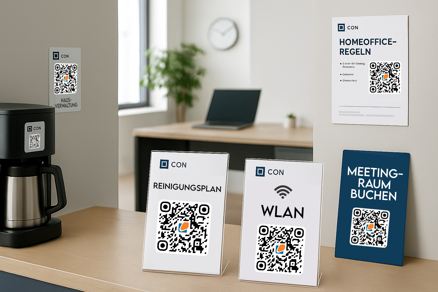 Aufsteller für Büro