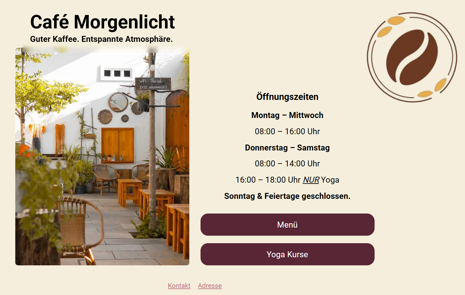 cafe beispiel