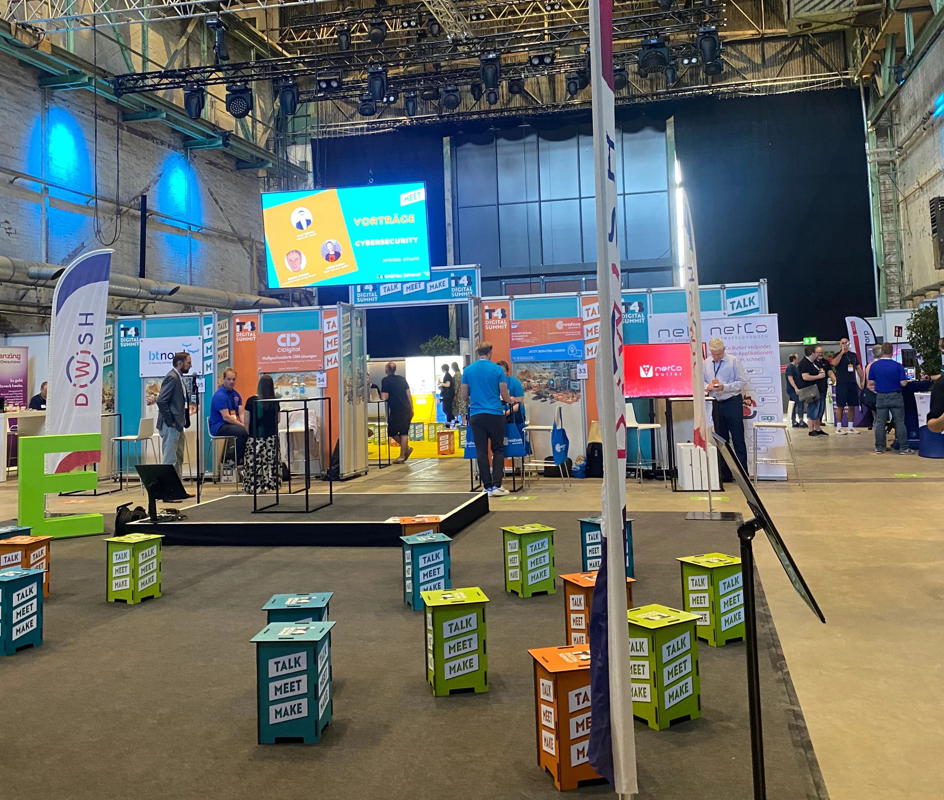 Die DiWish Bühne auf der IT4B Digital Summit 2025 it4b aufbau